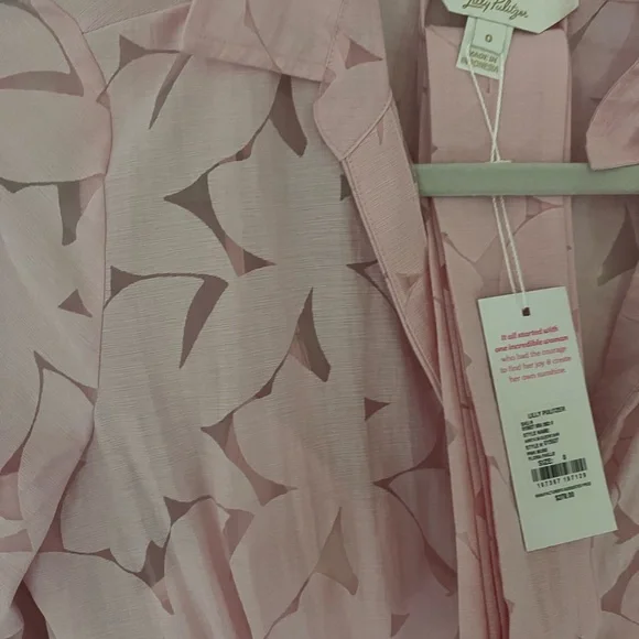 NWT Lily Pulitzer Amrita Pink Floral Button-Up Dress, Sz 0 - Picture 3 of 4